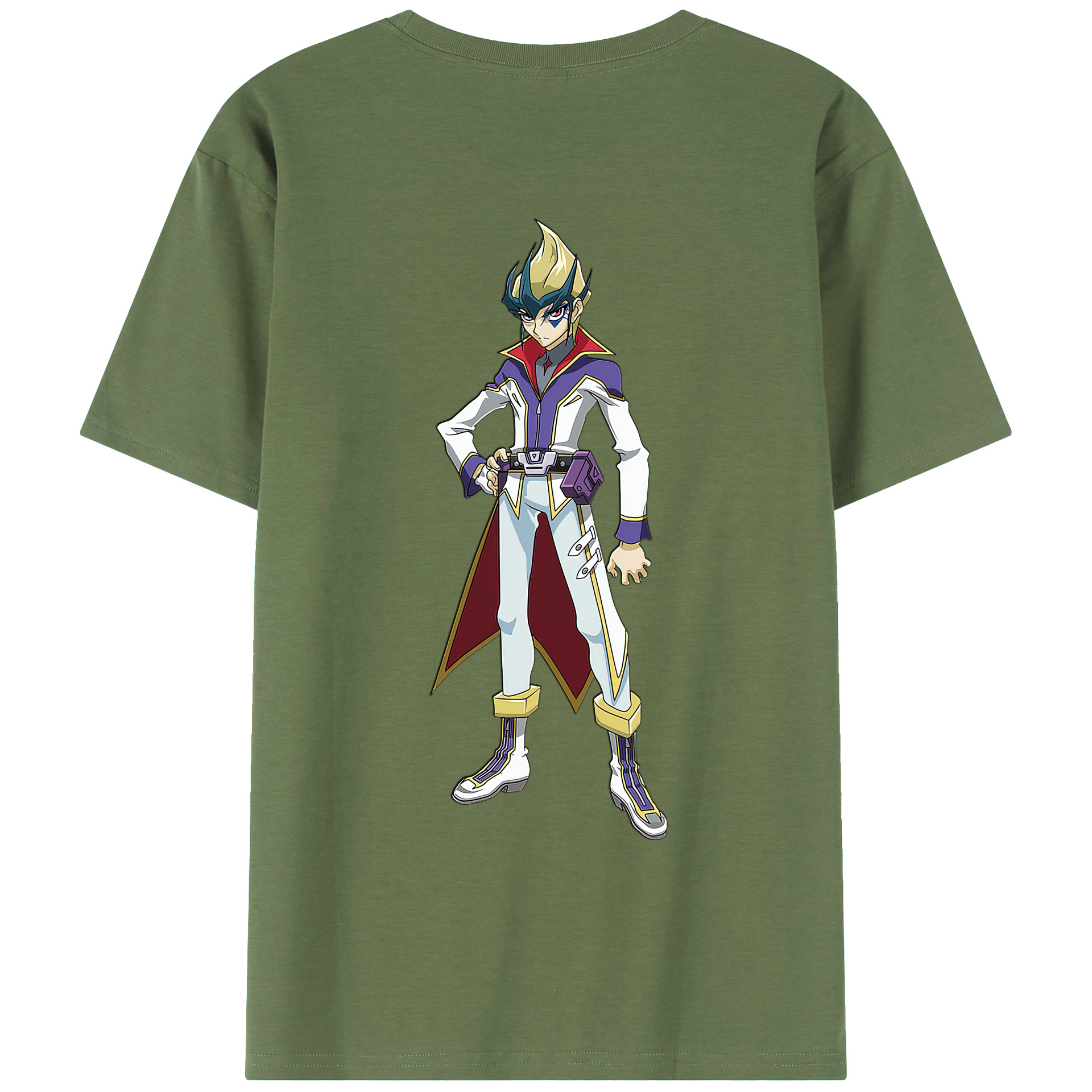 （画像用） 遊☆戯☆王 Yu-Gi-Oh! 綿100％ メンズ半袖Tシャツ（バックプリント） 通気性